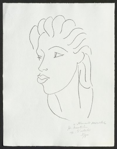 Chinesin mit gesträhntem Haar von Henri Matisse