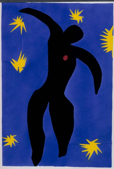 Der Fall des Ikarus. Aus „Jazz“. Tafel VIII. S. 55 von Henri Matisse