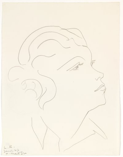 Kopf von L.R. von Henri Matisse