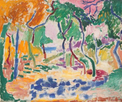 Landschaft bei Collioure. Studie für "Die Freude des Lebens" von Henri Matisse