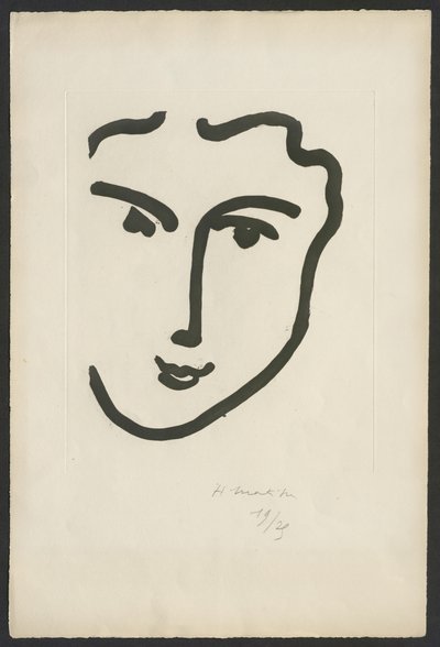 Nadia mit dem heiteren Lächeln von Henri Matisse