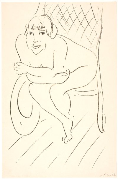 Nackte Frau im Schaukelstuhl von Henri Matisse