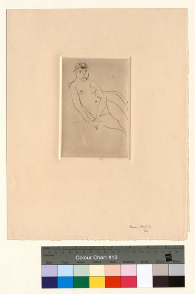 Halb liegender Akt von Henri Matisse