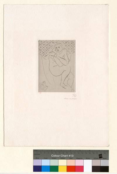 Sitzender Akt, die Arme über der Brust gekreuzt von Henri Matisse