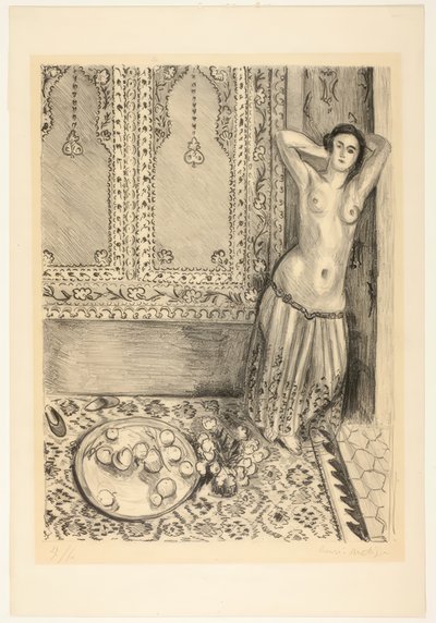Odaliske mit Obstschale von Henri Matisse