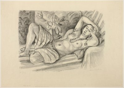 Odaliske mit Magnolie von Henri Matisse