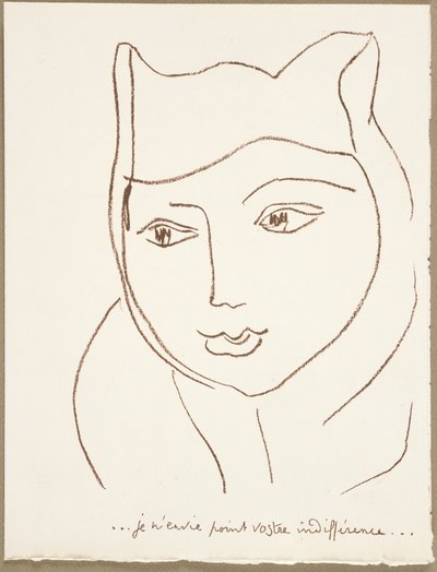 Seite aus Portugiesische Briefe von Henri Matisse