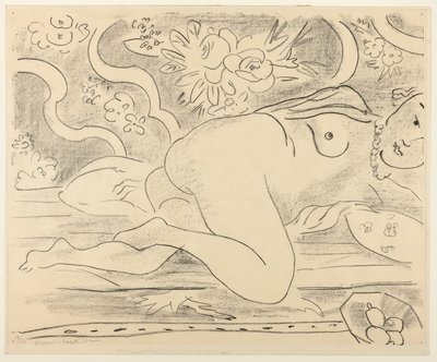 Liegender Akt mit Obstschale von Henri Matisse