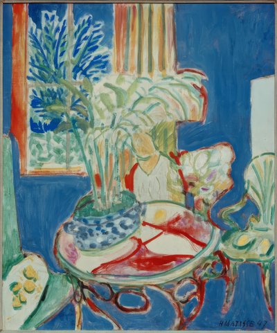 Kleines Interieur in Blau von Henri Matisse