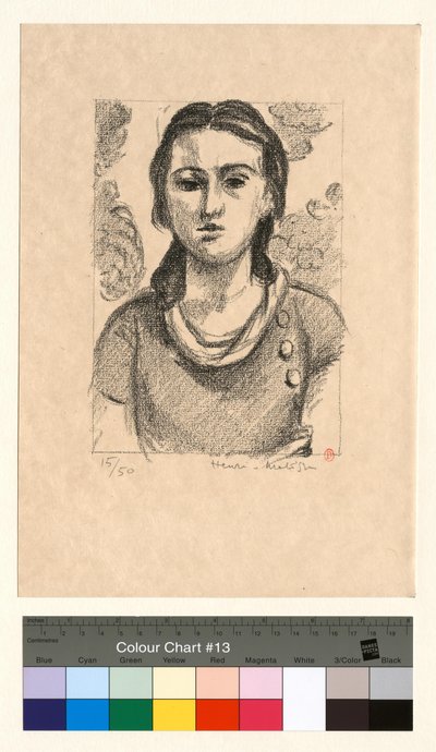 Kopf eines jungen Mädchens von Henri Matisse