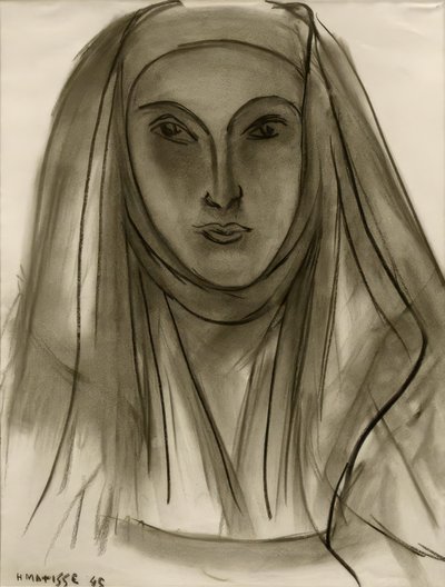 Die Nonne (Studie für Portugiesische Briefe) von Henri Matisse