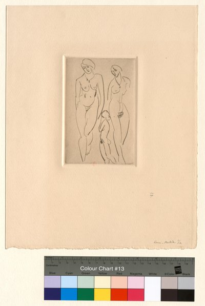 Drei Figuren - Akademien von Henri Matisse