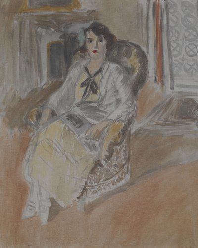 Frau, die in einem Sessel sitzt, um 1922 von Henri Matisse