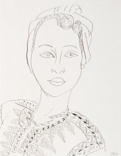 Frau mit Turban von Henri Matisse