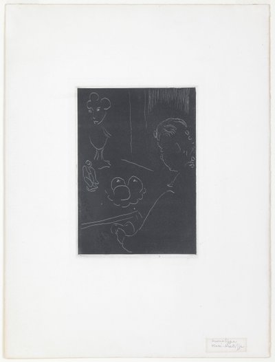 Junge Frau in einem Interieur mit Früchten und Skulpturen von Henri Matisse