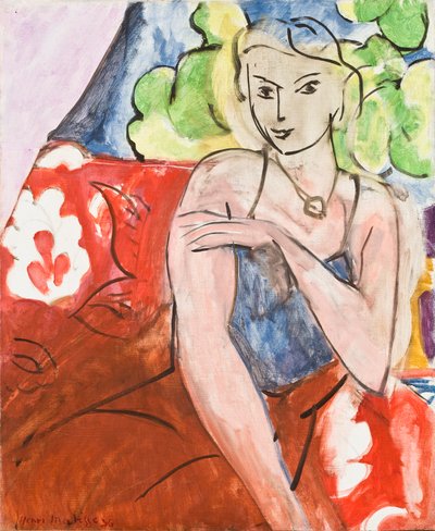 Sitzendes junges Mädchen (La Biche) von Henri Matisse