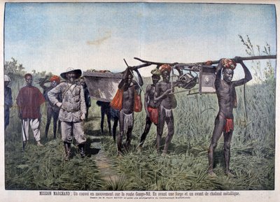 Ein Konvoi auf der Marchand-Mission 1898, 1899 von Henri Meyer