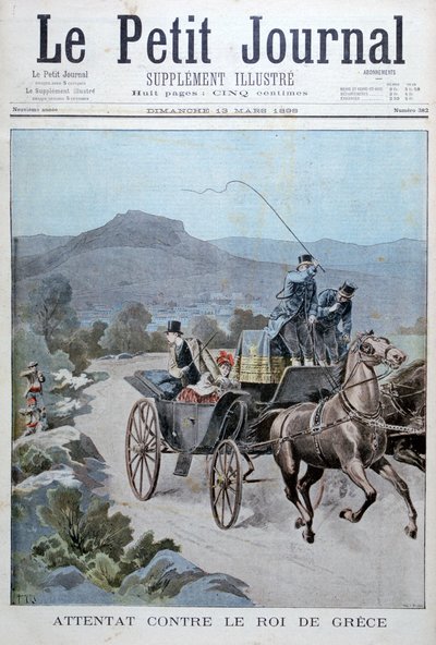 Versuchter Angriff auf den König von Griechenland, 1898 von Henri Meyer