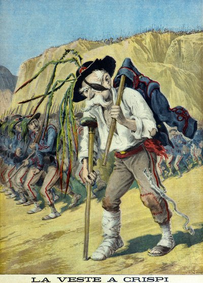 Karikatur la veste a crispi von Henri Meyer