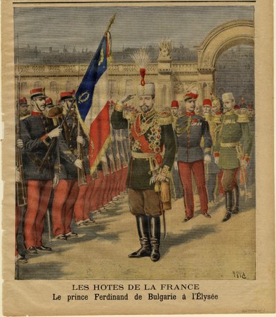 Ferdinand I. von Bulgarien im Élysée-Palast von Henri Meyer