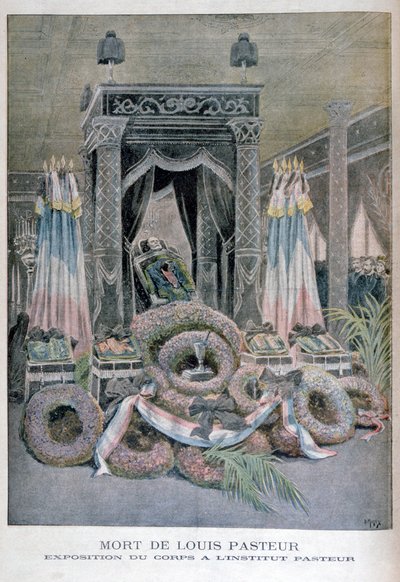 Der Tod von Louis Pasteur, französischer Chemiker, 1895 von Henri Meyer