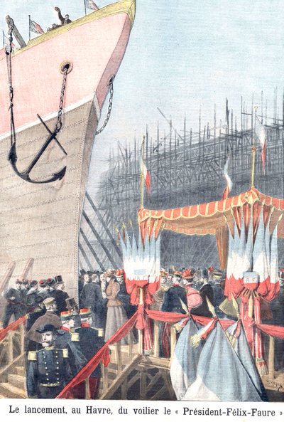 Enthüllung des Segelbootes FelixFaure, Le Havre von Henri Meyer