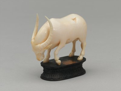 Schwarzer Läufer, Schachfigur, Indien, ca. 1820 von Henri Pille