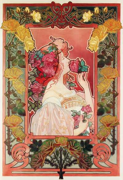 Der Duft einer Rose von Henri Henri Antoine Théodore Livemont
