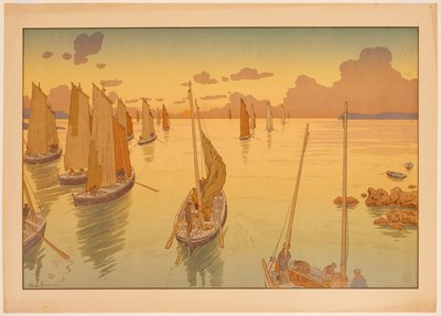 Aspekte der Natur, Nr. 11: Sonnenuntergang von Henri Rivière