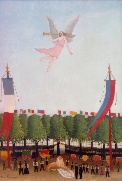 Die Freiheit lädt die Künstler ein, an der 22. Ausstellung der unabhängigen Künstler teilzunehmen von Henri Rousseau