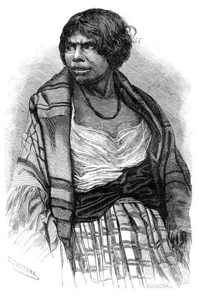 Mikmaq-Frau, Cape Breton, Nova Scotia, Kanada, 19. Jahrhundert von Henri Rousseau