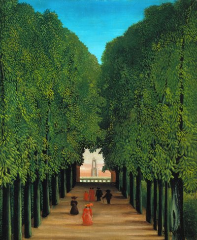Die Allee im Park von Saint Cloud von Henri Rousseau