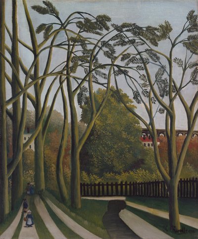 Die Ufer der Bièvre bei Bicêtre, ca. 1908-09 von Henri Rousseau