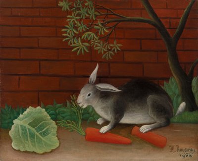 Das Mahl des Kaninchens von Henri Rousseau