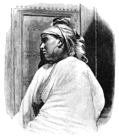 Eine arabische Frau aus Tanger, Marokko, 1895 von Henri Thiriat