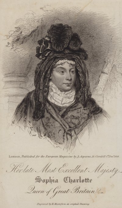 Charlotte von Mecklenburg-Strelitz, Königin Gemahlin von König Georg III. von Henri after Meyer
