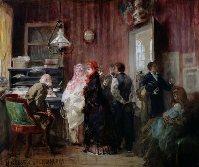 Geburt, Rathaus des 19. Arrondissements, ca. 1881 von Henri Gervex