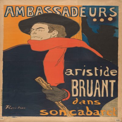 Ambassadeurs: Aristide Bruant in seinem Kabarett von Henri de Toulouse-Lautrec