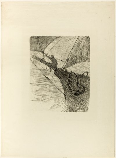 Auf See bei Nacht, aus Mélodies de Désiré Dihau von Henri de Toulouse-Lautrec