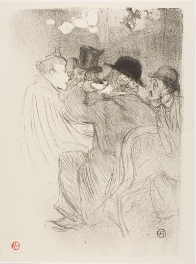Im Moulin Rouge: Ein Rüpel! Ein echter Rüpel! von Henri de Toulouse-Lautrec