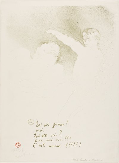 Bei den Variétés: Mademoiselle Lender und Brasseur von Henri de Toulouse-Lautrec