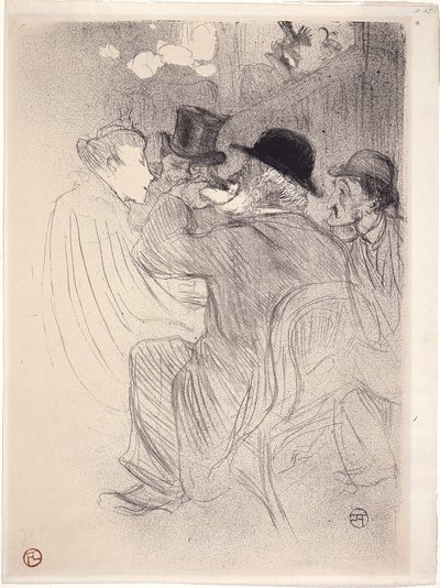 Im Moulin Rouge: Ein Rüpel! Ein wahrer Rüpel! 1893 von Henri de Toulouse Lautrec
