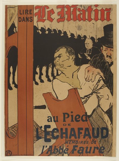 Am Fuße des Schafotts von Henri de Toulouse-Lautrec