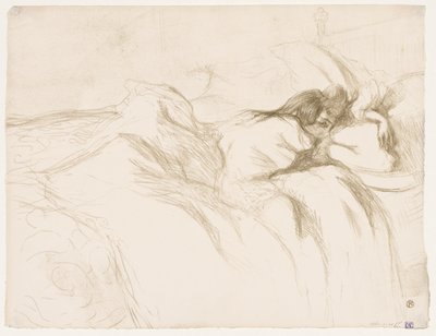 Elles: Schlafende Frau von Henri de Toulouse-Lautrec