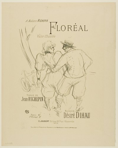 Floréal, aus Mélodies de Désiré Dihau von Henri de Toulouse-Lautrec