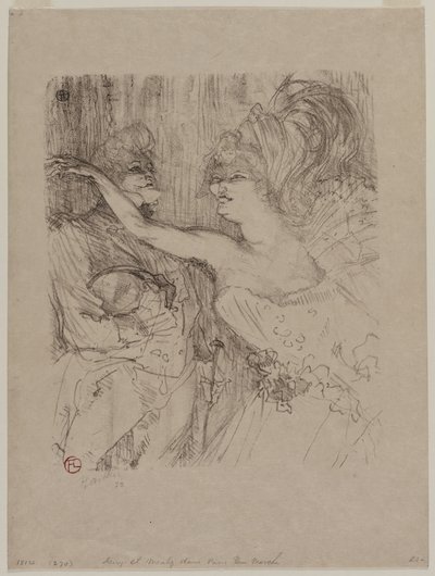 Guy und Mealy in „Paris qui Marche“ von Henri de Toulouse-Lautrec