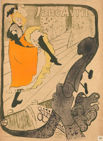 Jane Avril von Henri de Toulouse-Lautrec