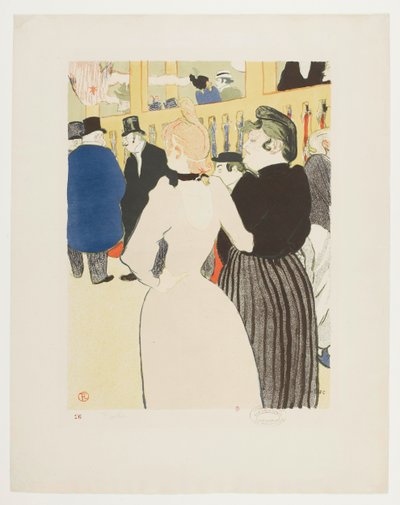 [La Goulue und ihre Schwester] von Henri de Toulouse-Lautrec