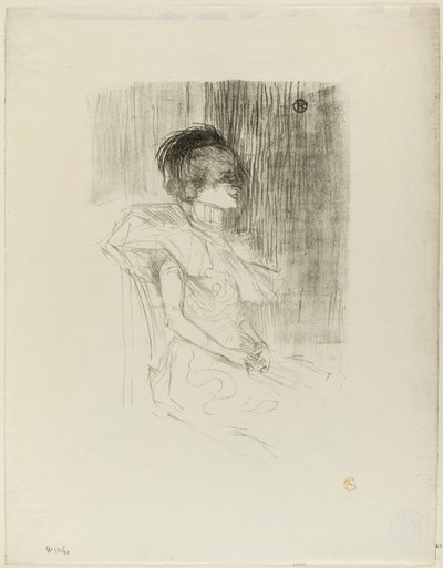 Sitzender Verleiher von Henri de Toulouse-Lautrec