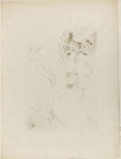 Lender in Chilpéric, Frontalansicht von Henri de Toulouse-Lautrec